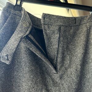 Valerie Stevens Black and White Tweed Skirt